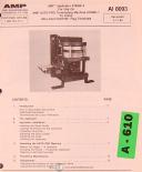 AMP Applicator 818058-3 auto pro crimp flag terminals Operations Manual 1989